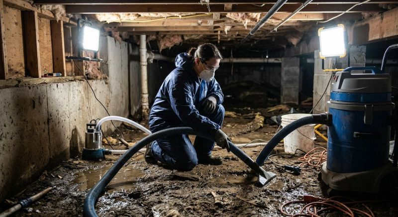 Crawlspace Water Cleanup in Scottsdale, AZ