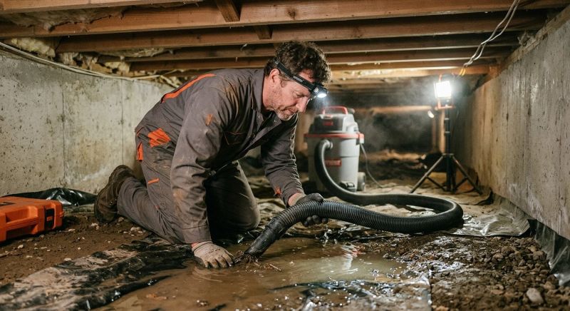 Crawlspace Water Cleanup in Chandler, AZ