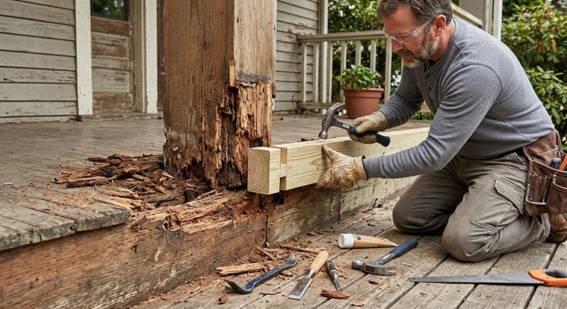 Rotten Wood Repair in Denver County, CO