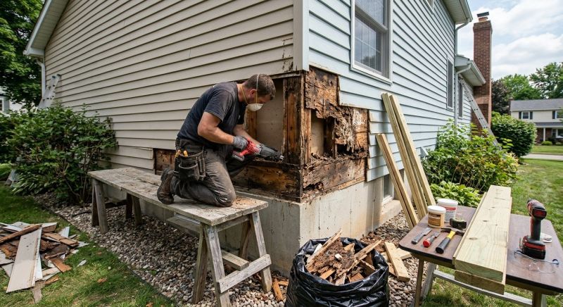 Dry Rot Repair in Overland Park, KS